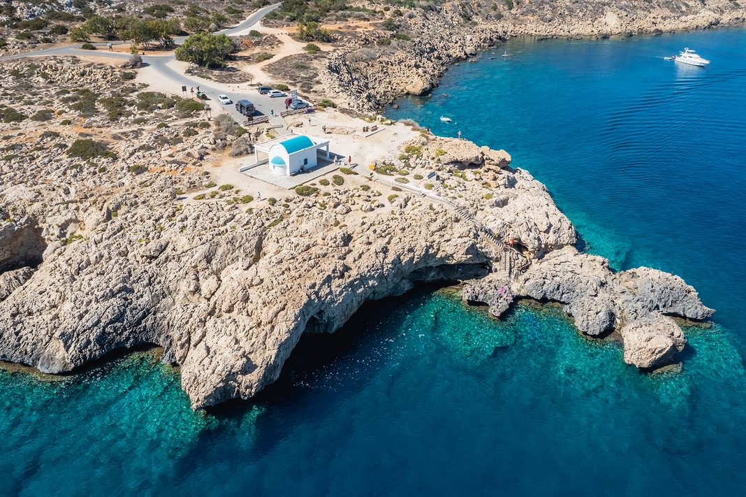 Church Agioi Anargyroi in Cape Greco